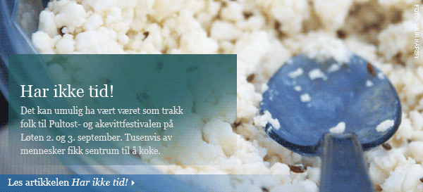 Bildeingress: N&aelig;rbilde av pultost. Klikk p&aring; bildet for &aring; lese artikkelen. (Ingressen p&aring; bildet finnes i teksten.)